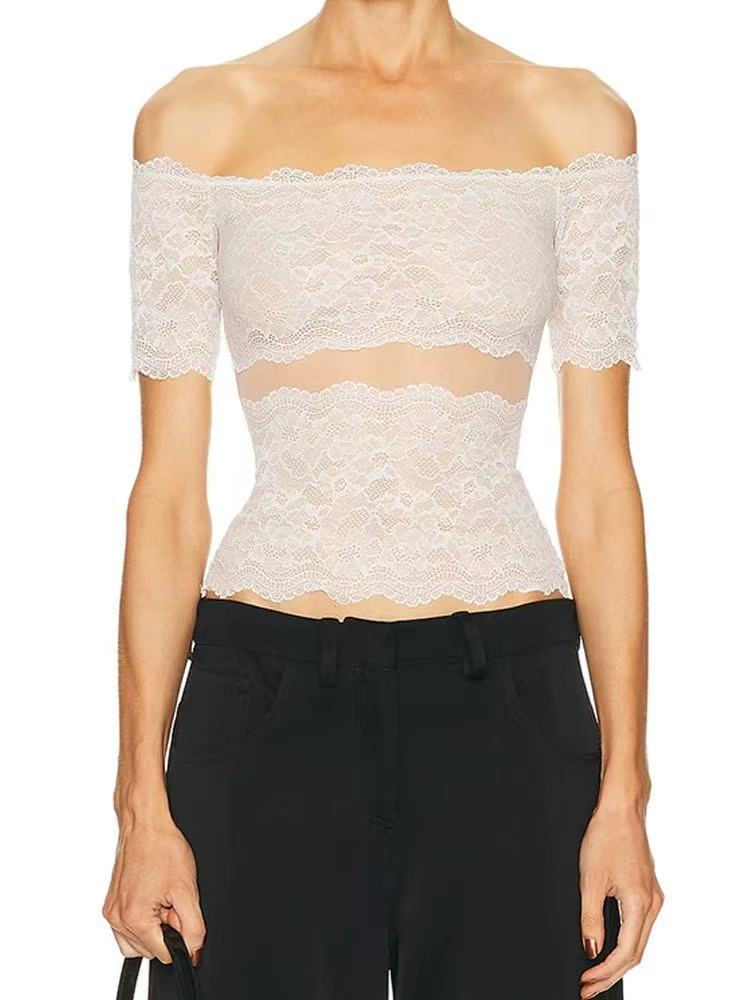 Eseld Off Shoulder Lace Top