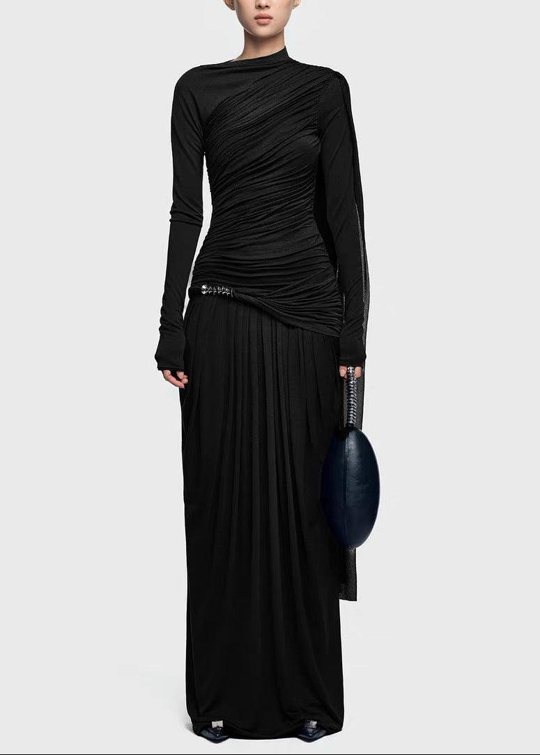 Deidre Shawl Ruch Maxi Dress