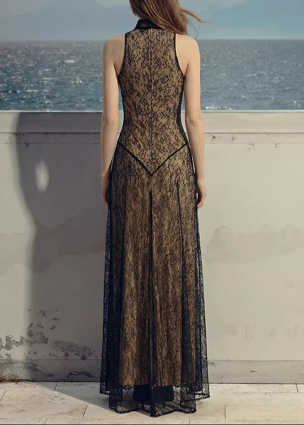 Faithe Sleeveless Lace Maxi Dress