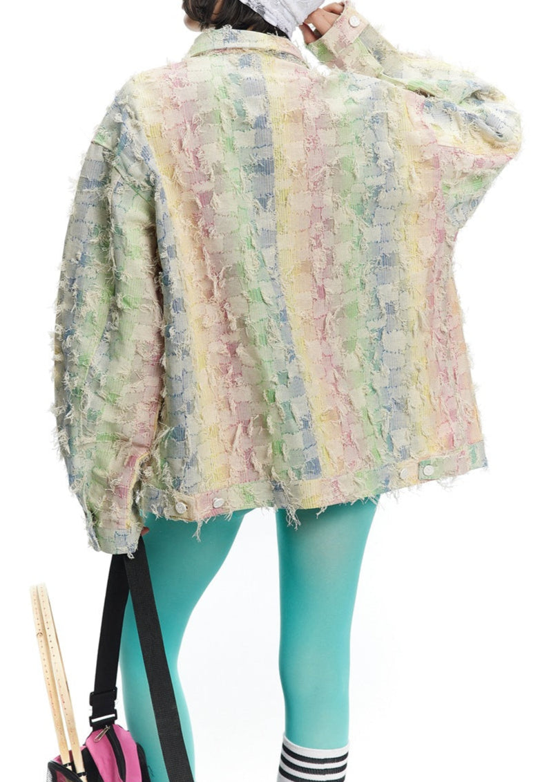 Andor Hayley Grid Denim Jacket