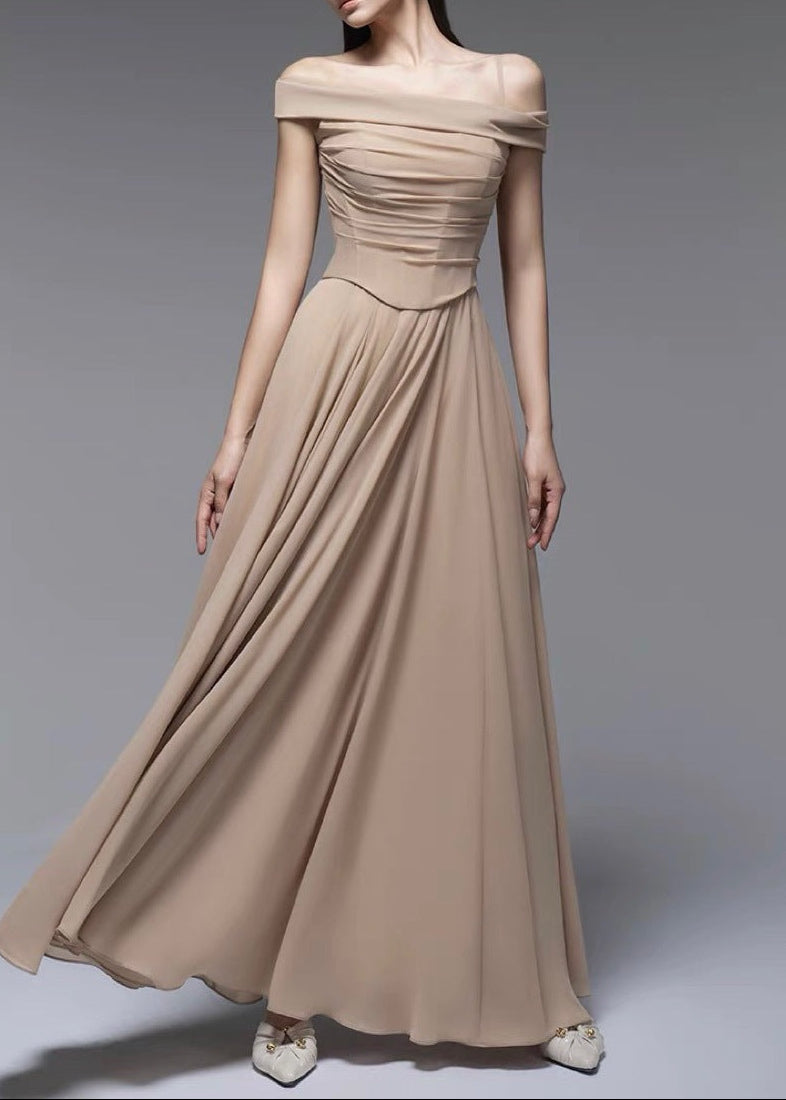 Bartosz Corset Ruffle Maxi Dress