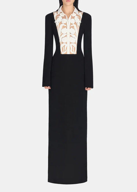 Blagoy Flower Cutout Maxi Dress