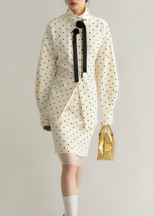 Domagoj Dot Flower Skirt Set
