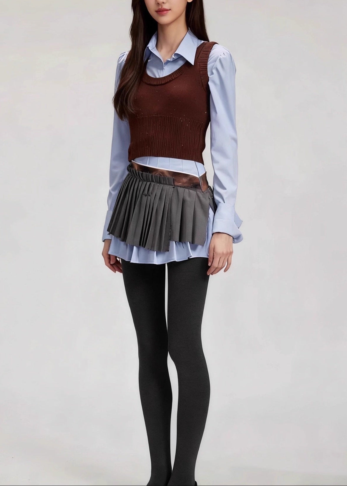 Edlira Deconstruct Knit Skirt Set