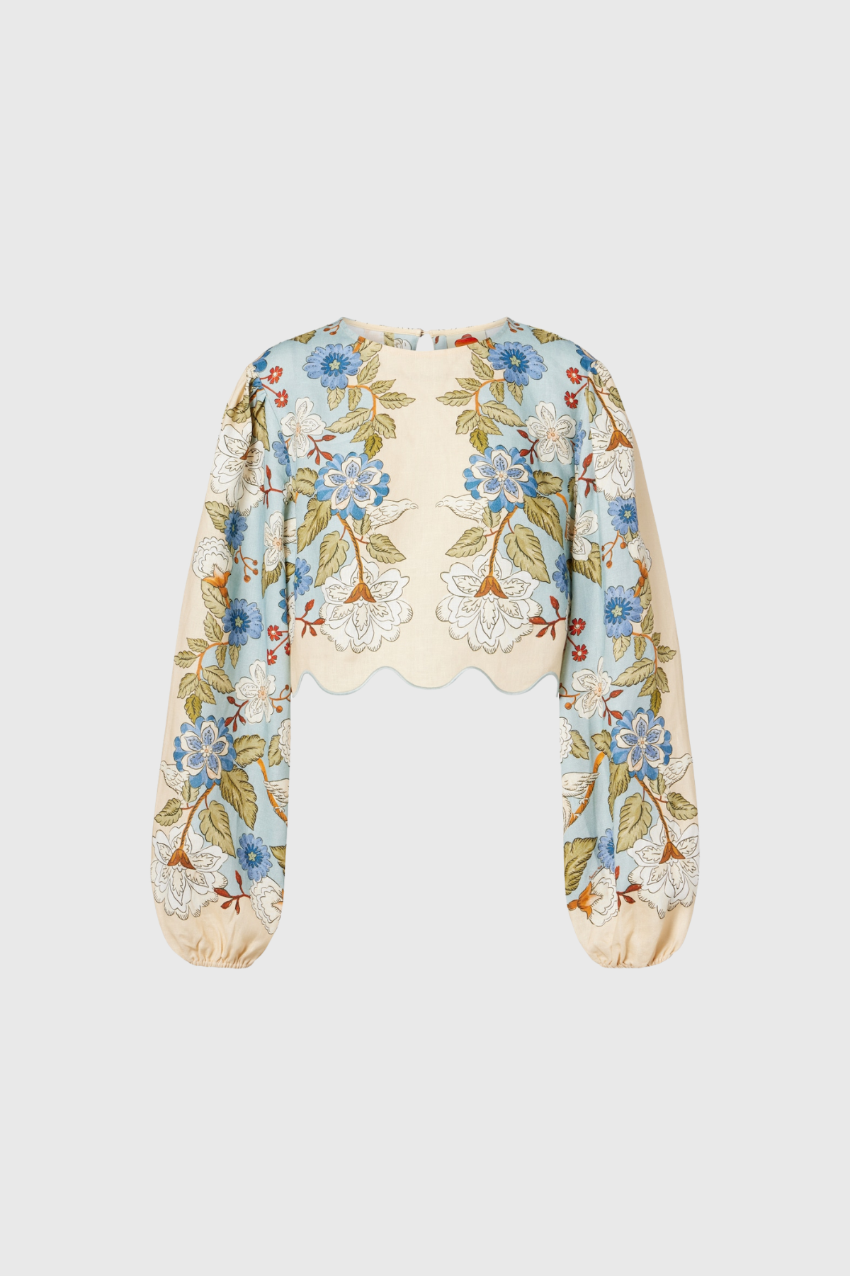 Hertta Balloon Sleeve Print Skirt Set