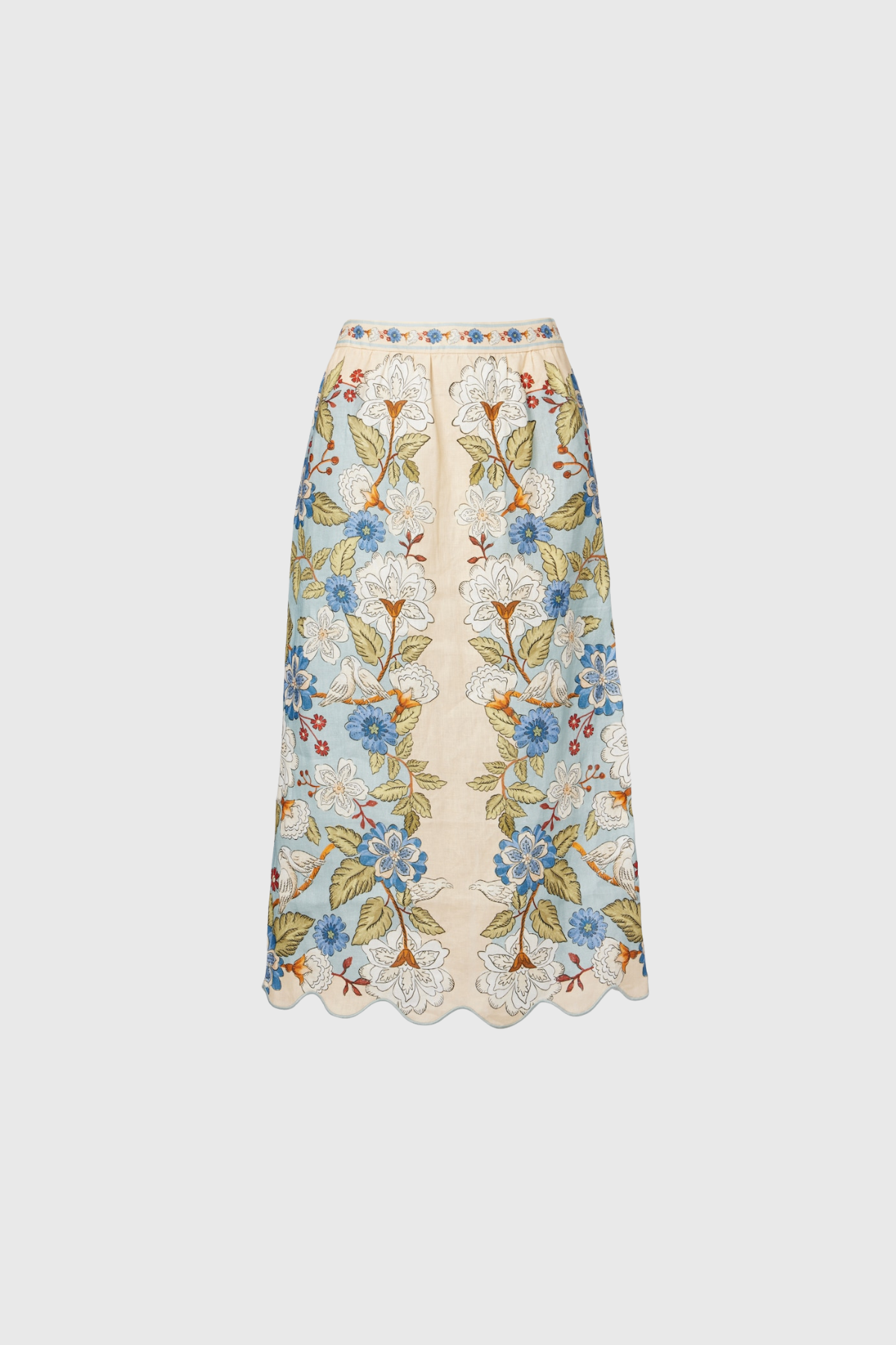 Hertta Balloon Sleeve Print Skirt Set