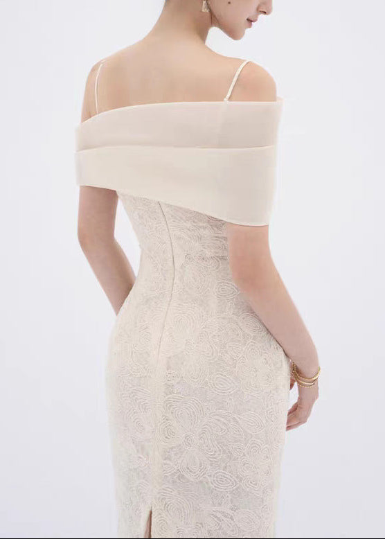 Denzil Off Shoulder Lace Maxi Dress