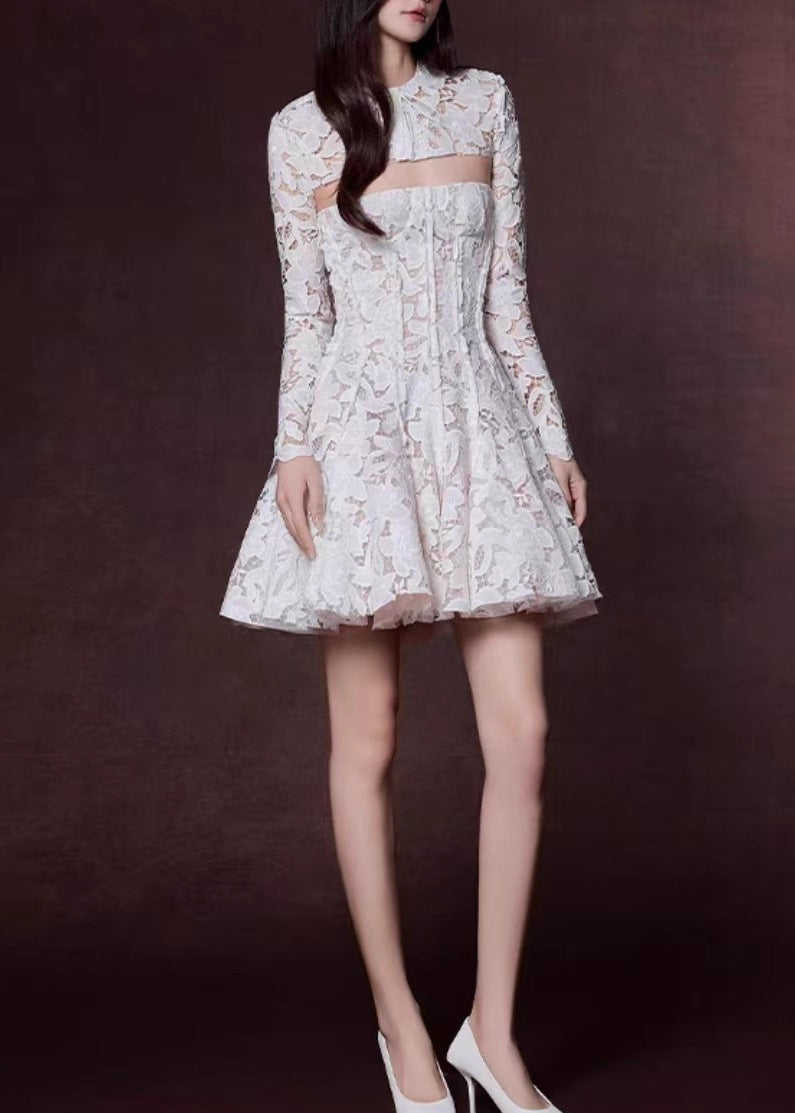 Dunstan Long Sleeve Floral Mini Dress