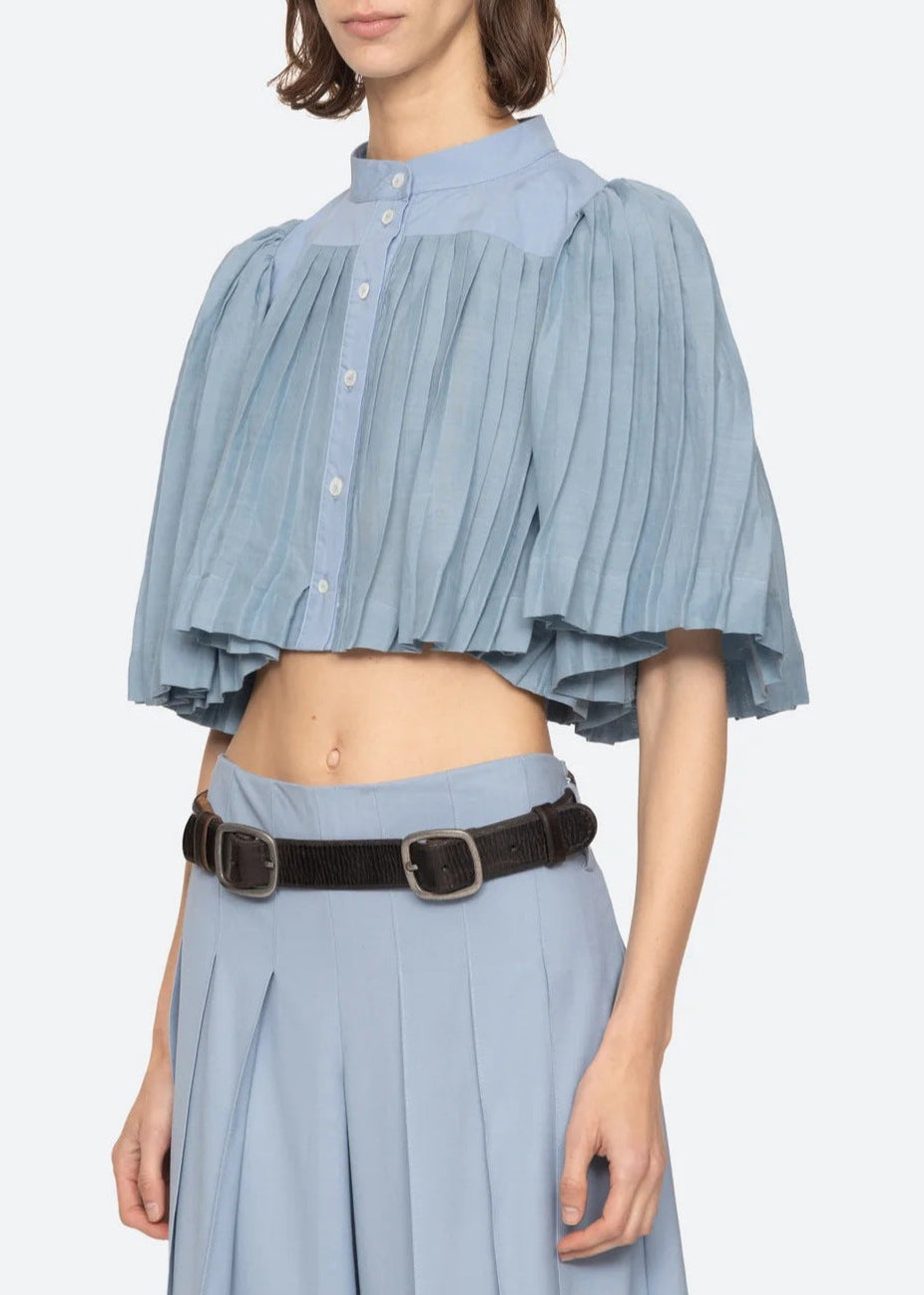 Hamutal Pleated Bubble Top