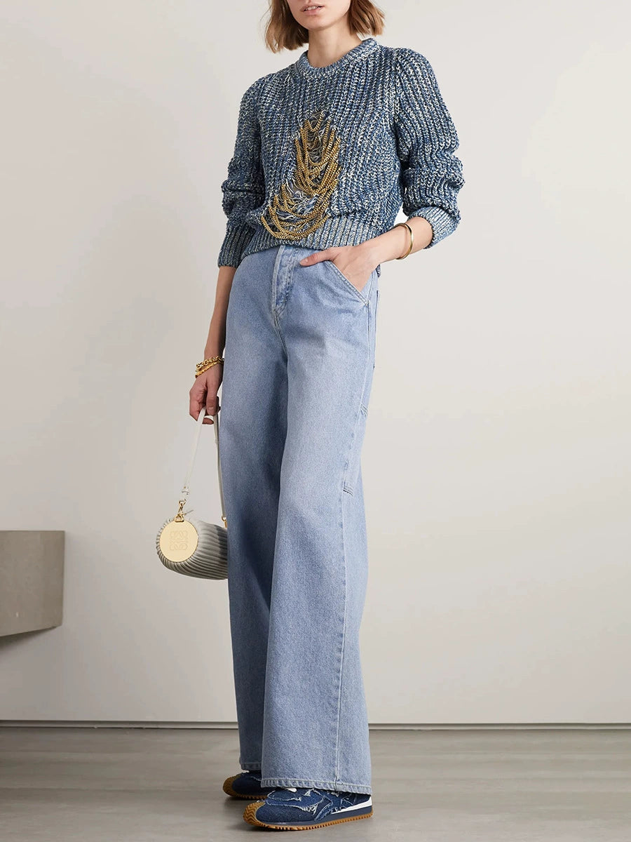 Emmett Chain Cutout Knit Top