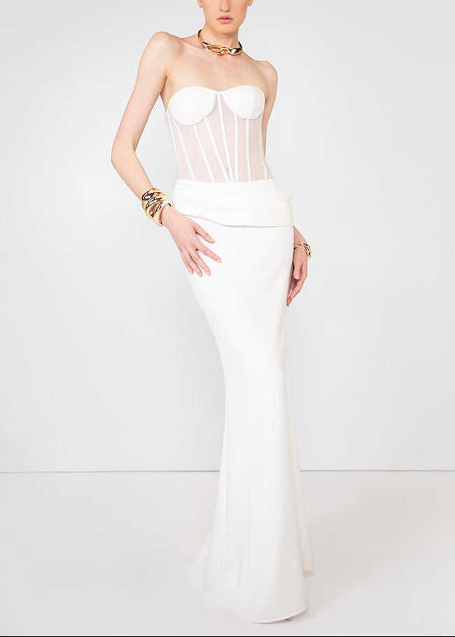 Christie Strapless Corset Maxi Dress