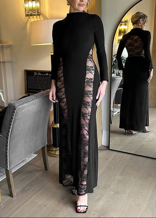 Eckehard Lace Bodycon Maxi Dress