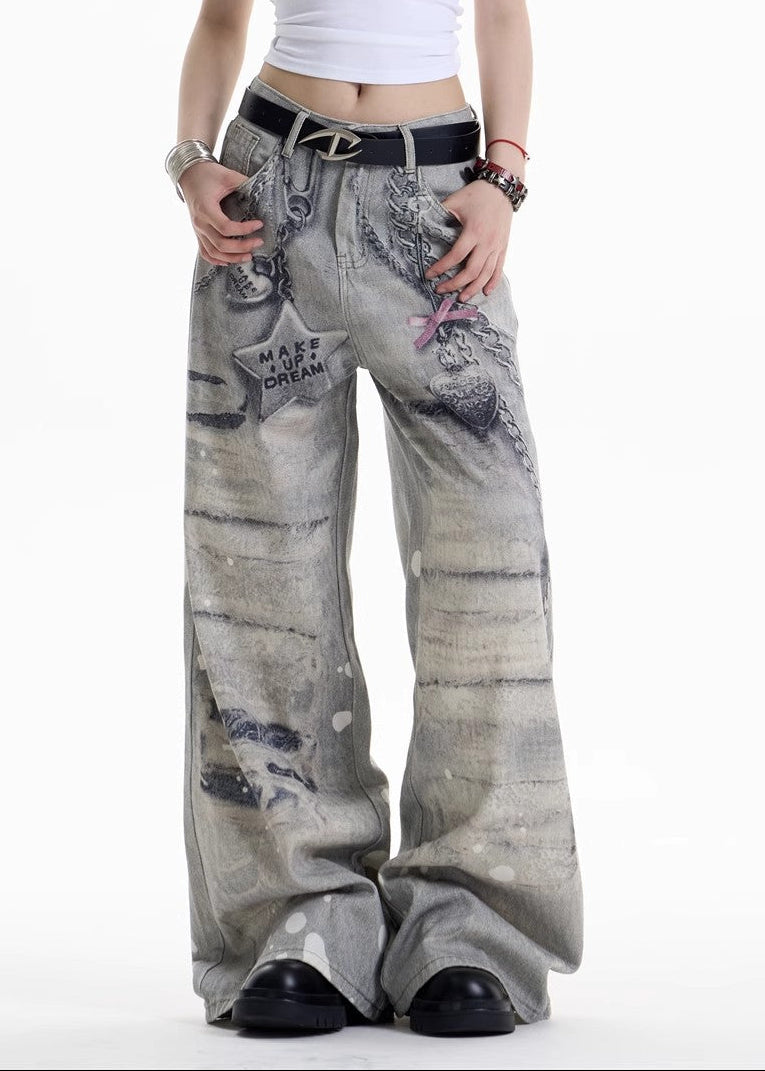Dikeledi Star Print Jeans