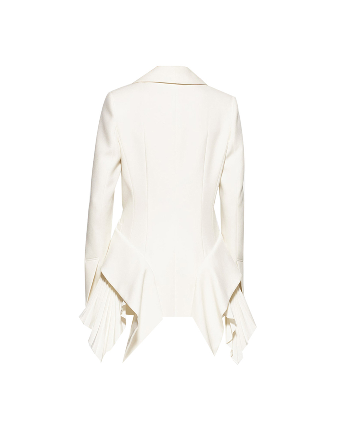 Kethel Ruffle Ruch Asymmetric Blazer