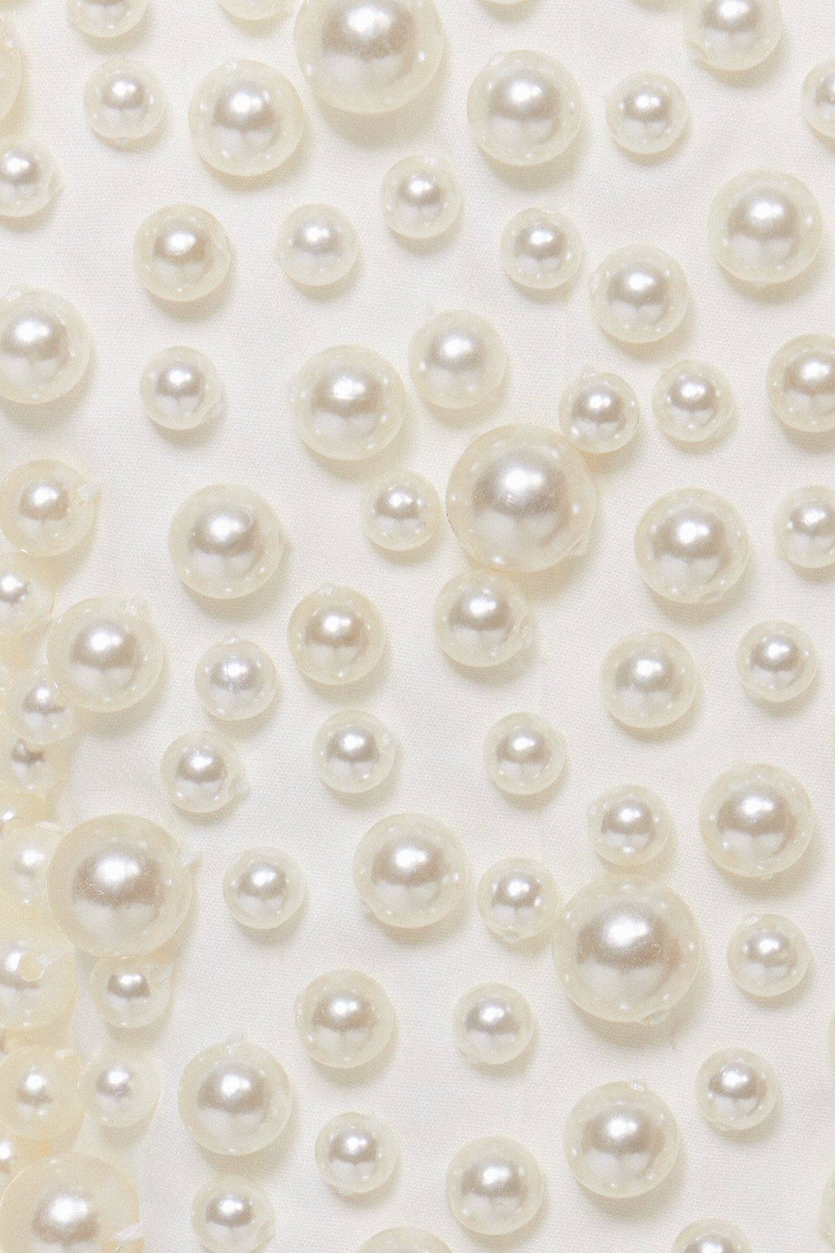 Dionisio Plunge Asymmetric Pearl Skirt Set