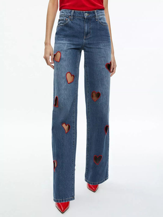 Hollis Love Cutout Jeans