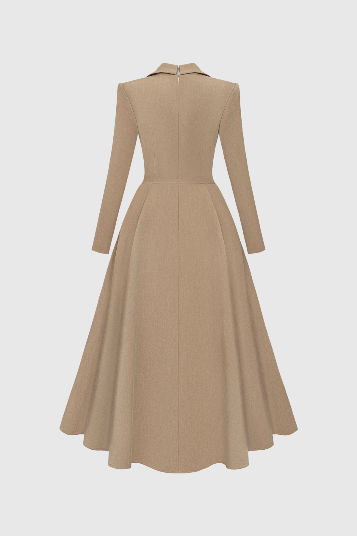 Desirae Long Sleeve Twist Ruffle Maxi Dress