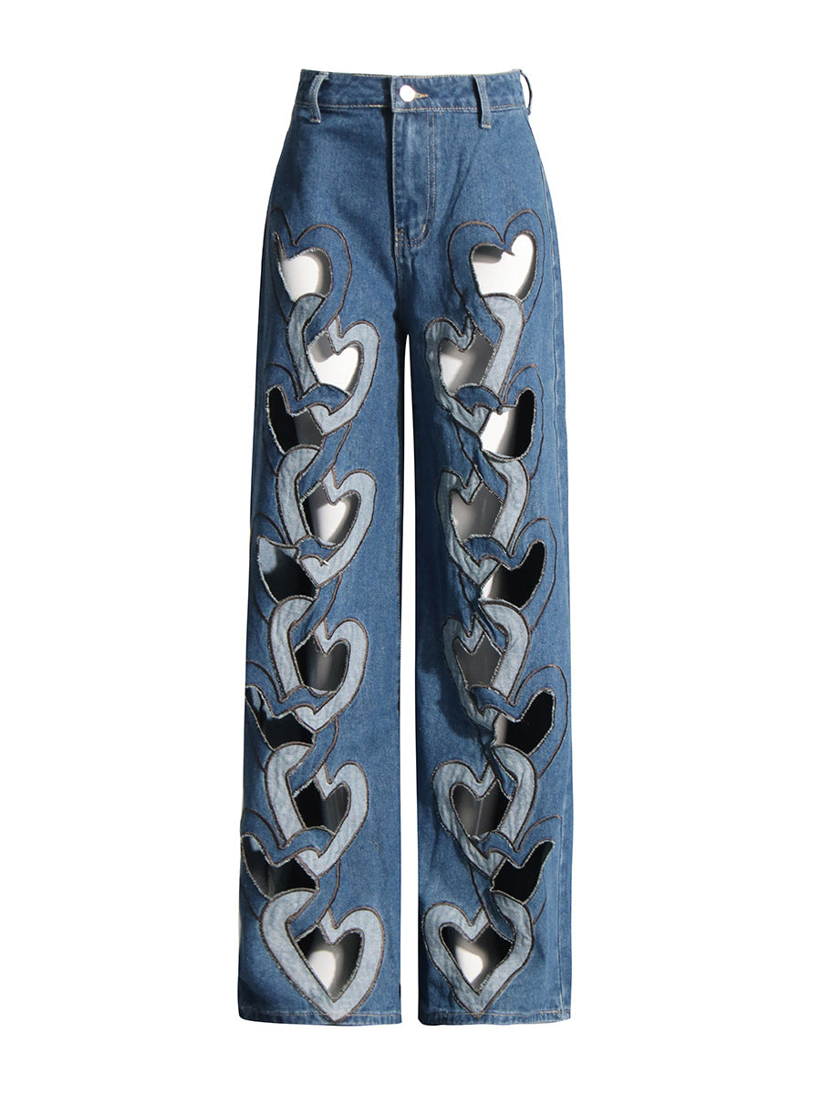 Cactus Cutout Love Jeans