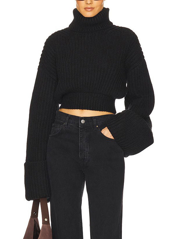 Delia High Neck Knit Top