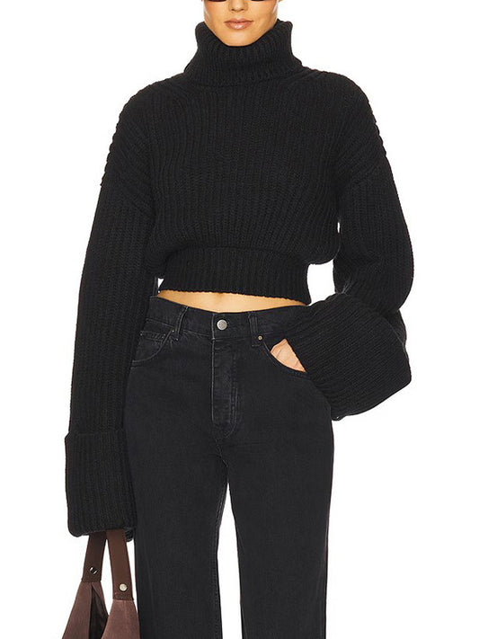 Delia High Neck Knit Top