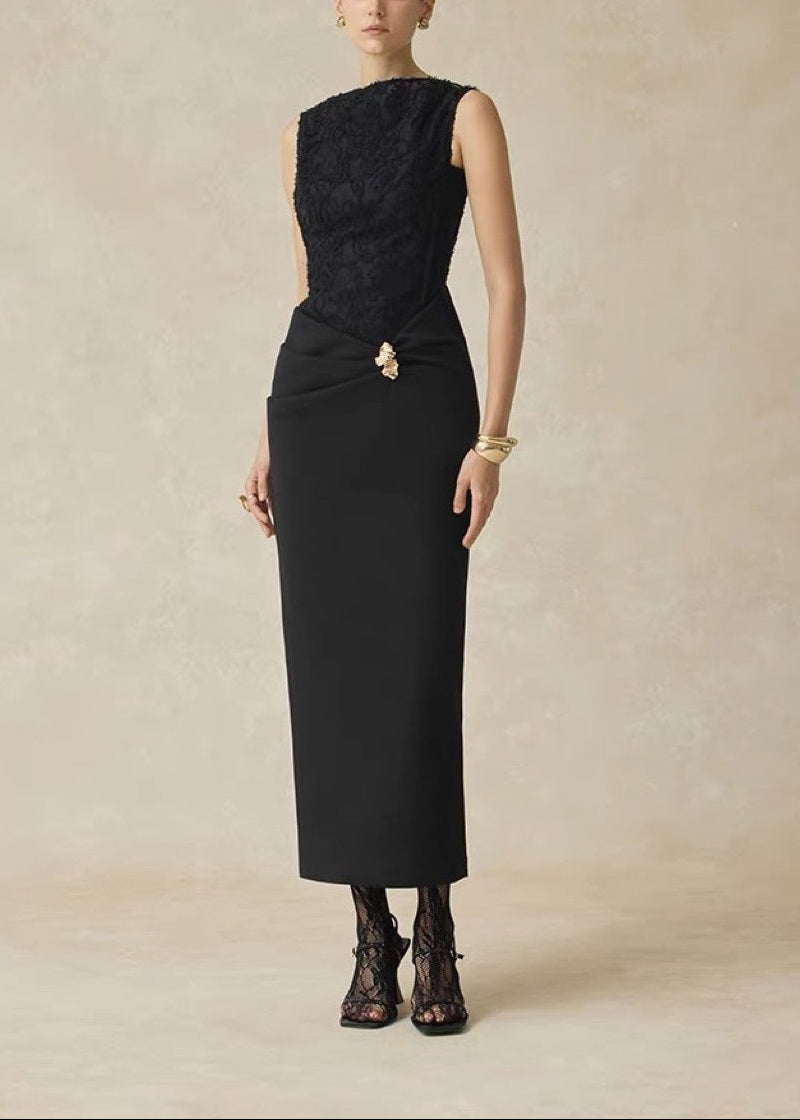 Detlev Sleeveless Deconstruct Maxi Dress