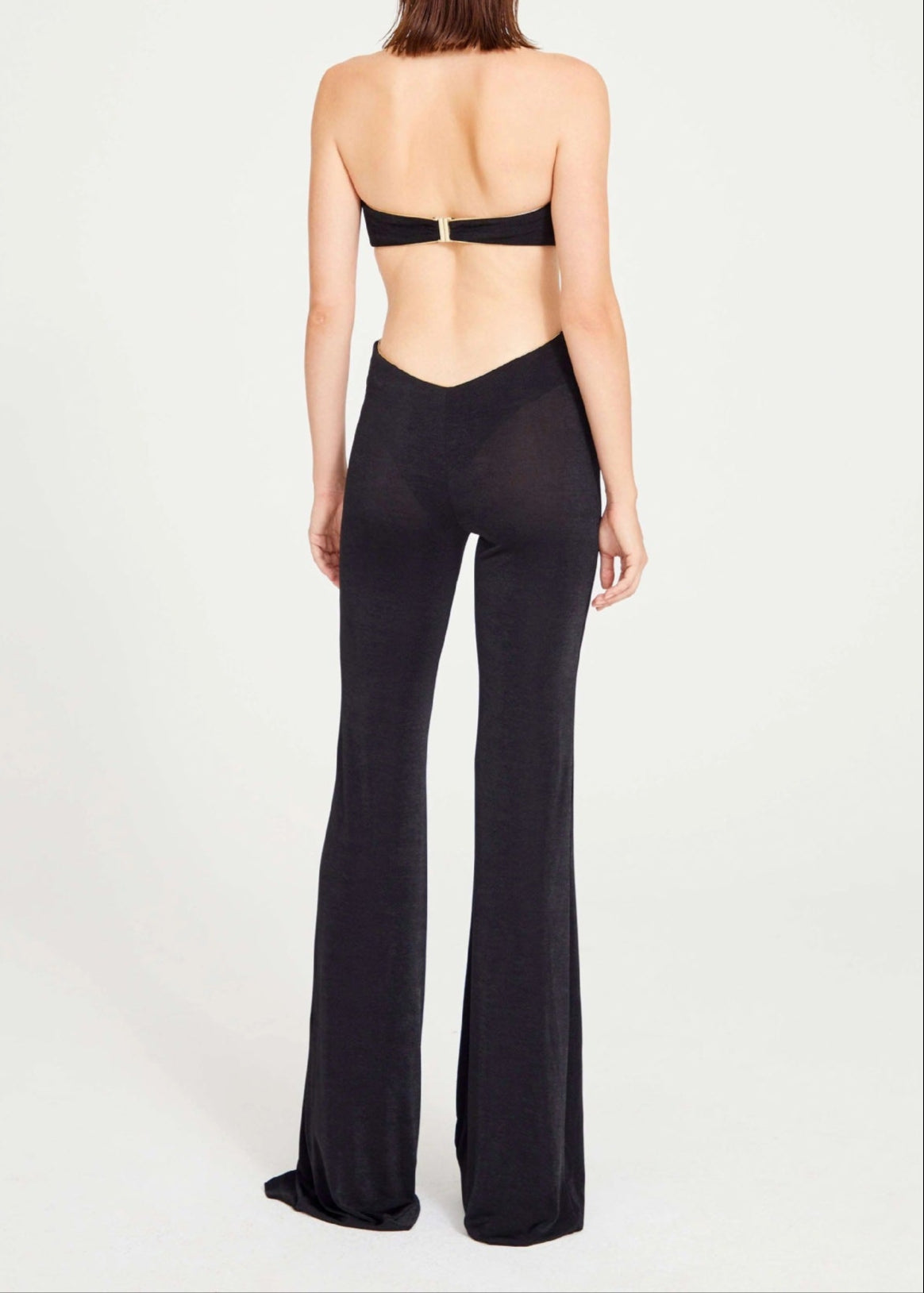 Sidney Cutout Flower Backless Jumpsuit