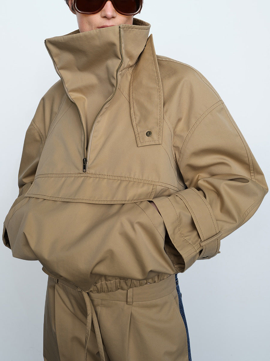 Dobromila Funnel Neck Deconstruct Top