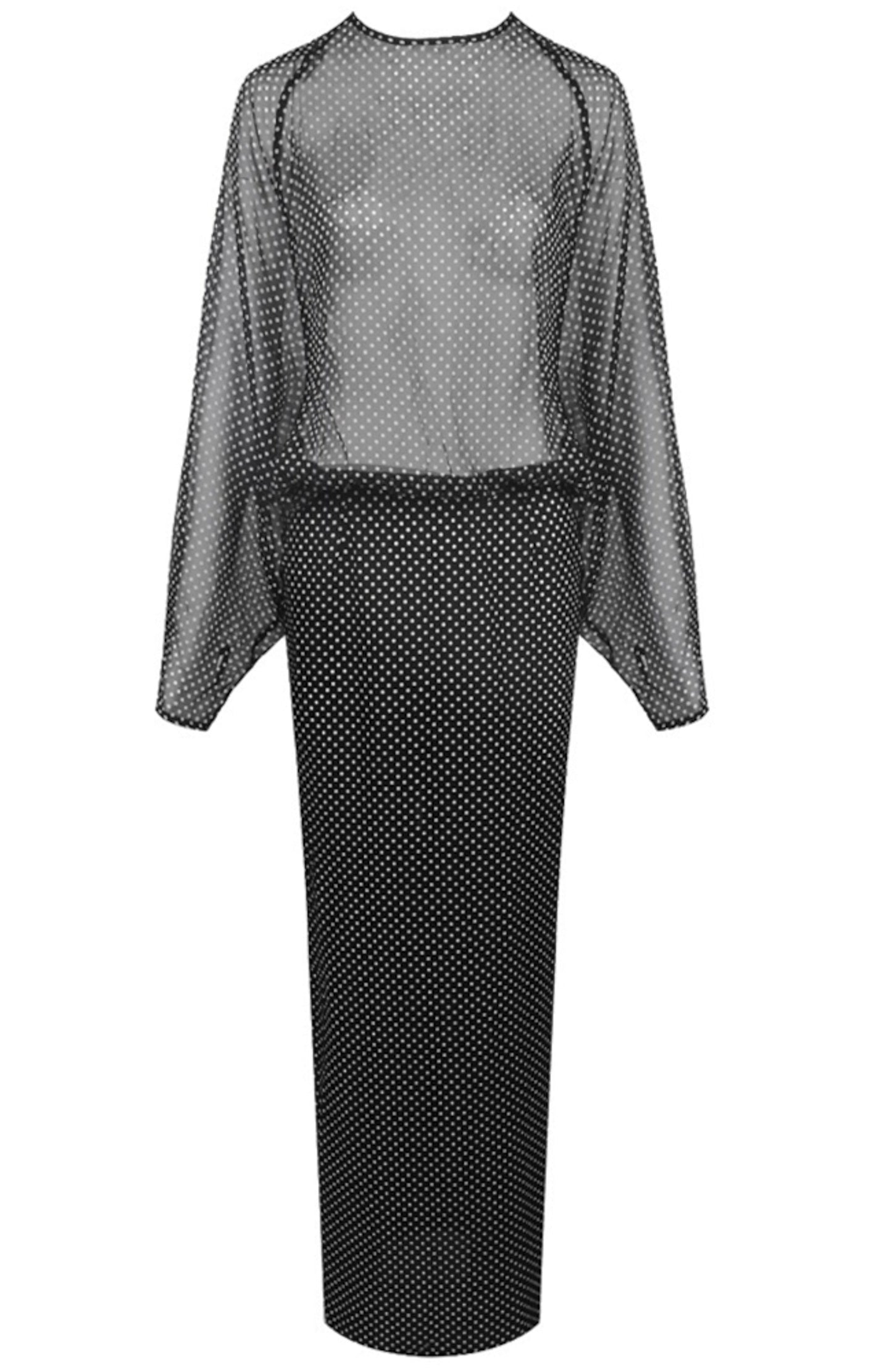 Derin Backless Dot Maxi Dress