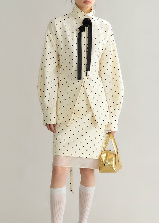 Domagoj Dot Flower Skirt Set