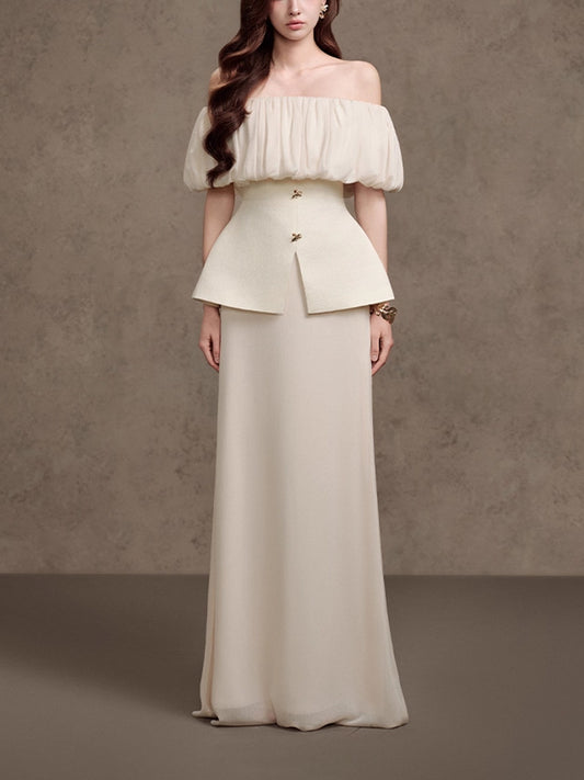 Daan Ruch Off Shoulder Skirt Set