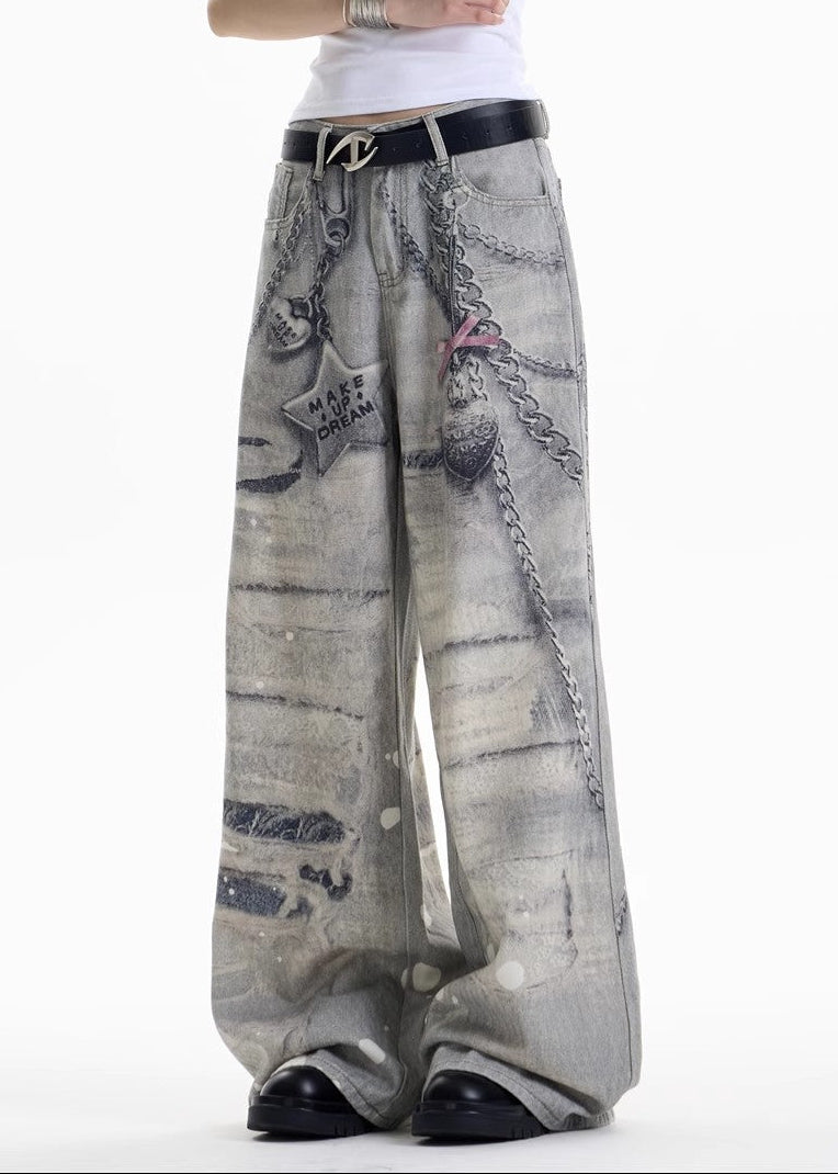 Dikeledi Star Print Jeans