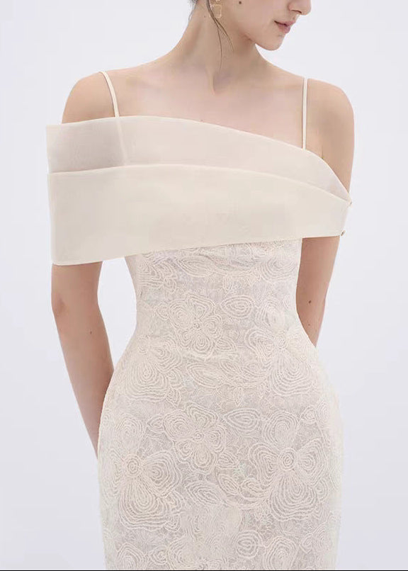 Denzil Off Shoulder Lace Maxi Dress
