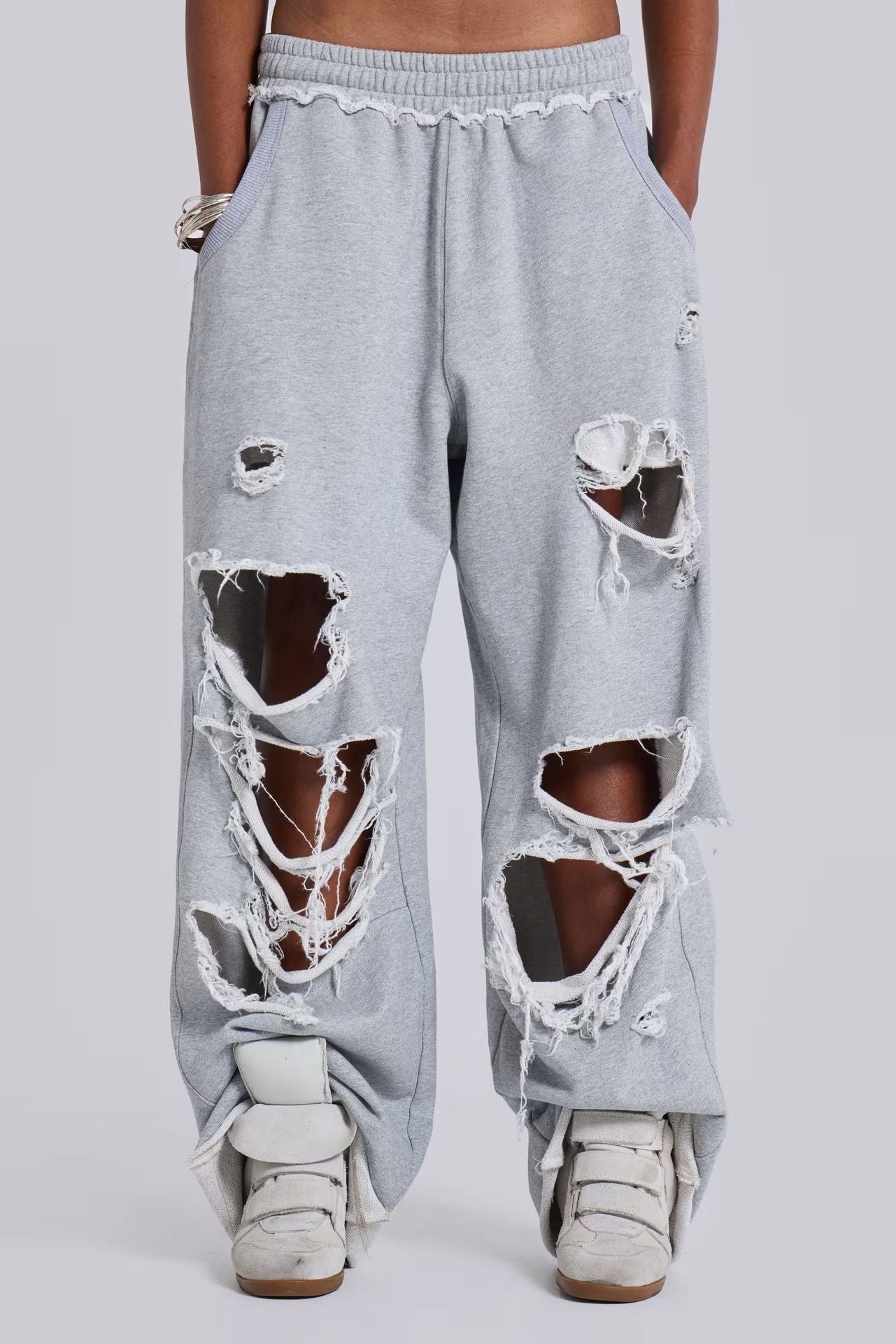 Carel Cutout Torn Pants
