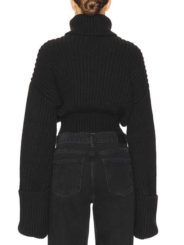 Delia High Neck Knit Top