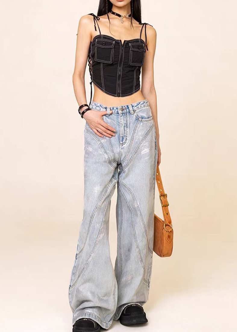 Venetia Corset Denim Top