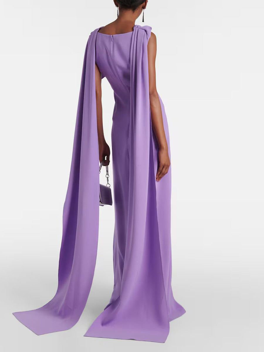 Candido Shawl Sleeveless Maxi Dress