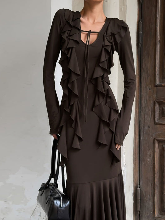 Eirian Ruffle Maxi Dress