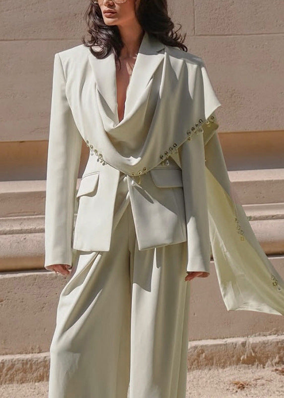 Fahmida Draped Cape Blazer