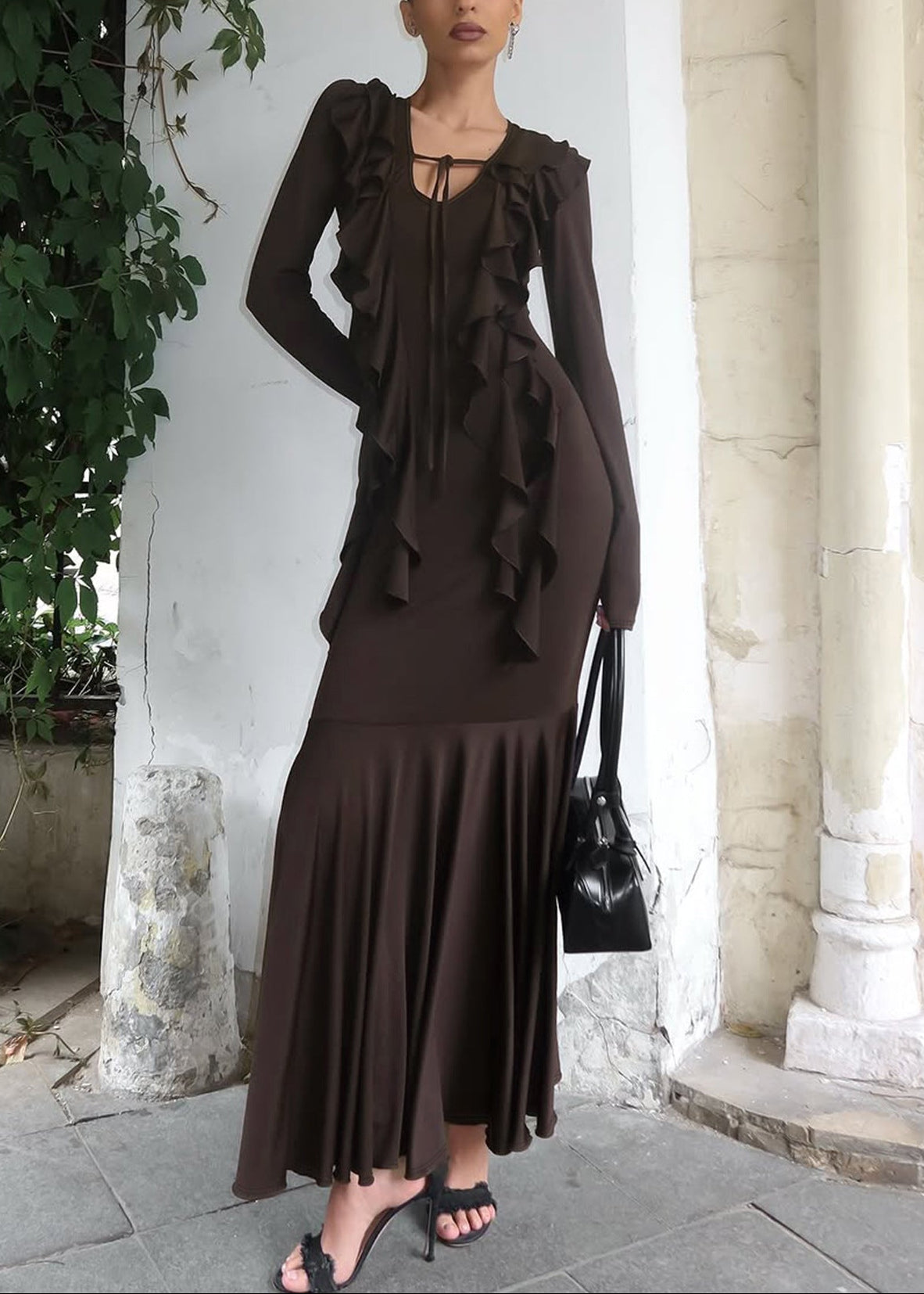 Eirian Ruffle Maxi Dress