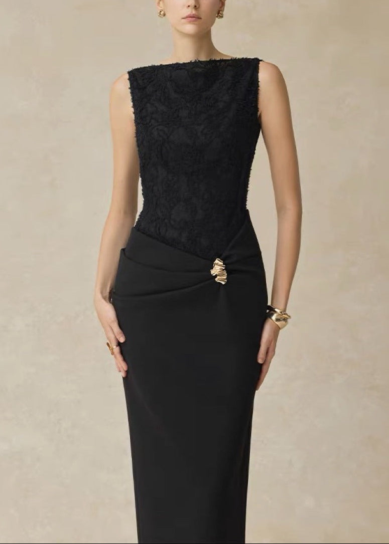 Detlev Sleeveless Deconstruct Maxi Dress