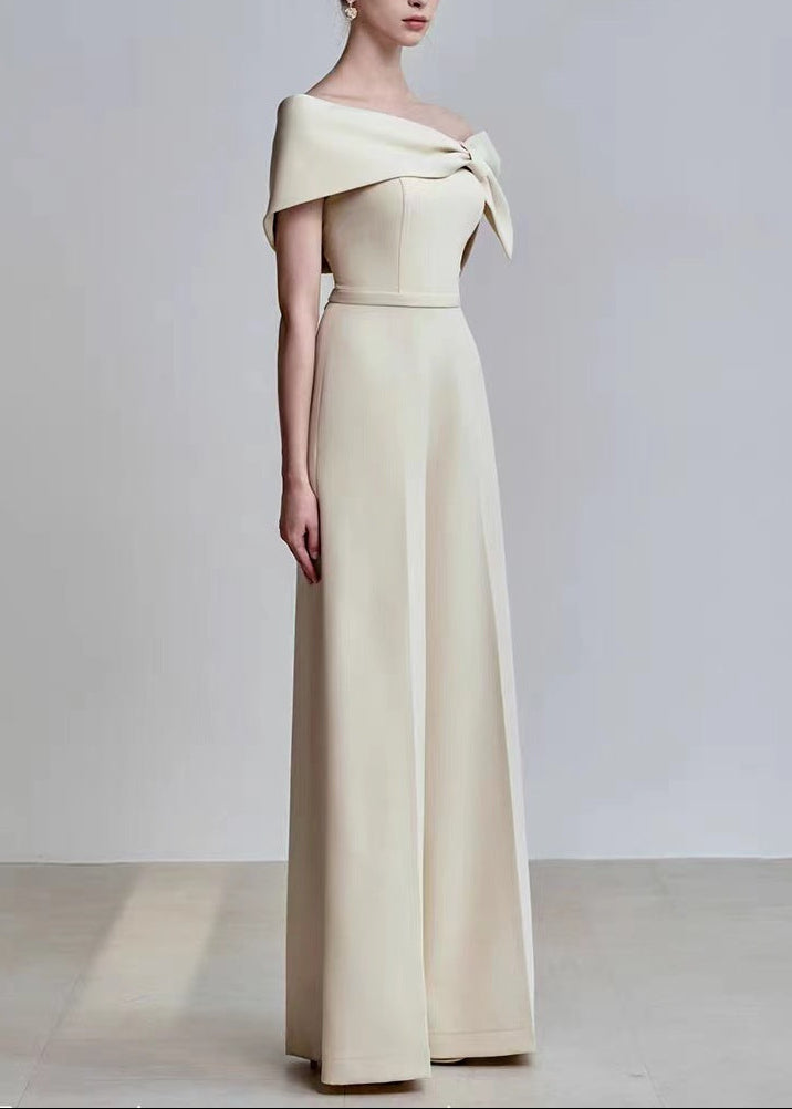 Elisheba Bow Off Shoulder Jumpsuit