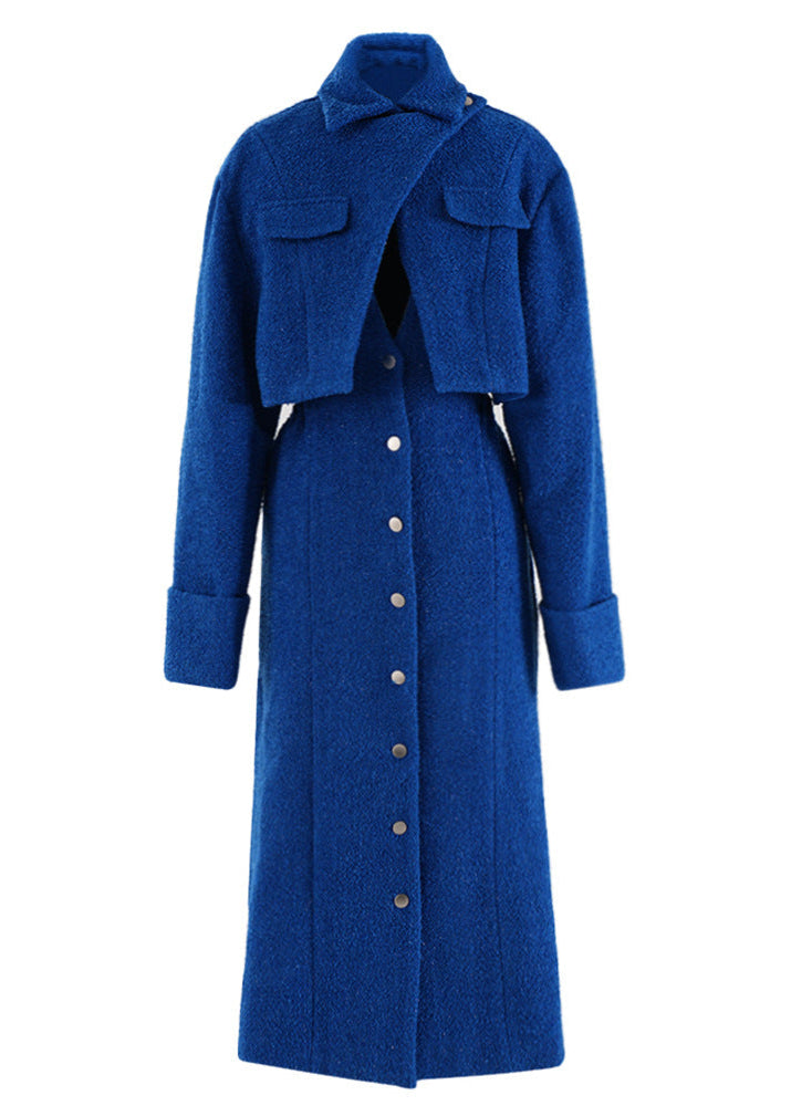 Anielo Cutout Lace Up Coat