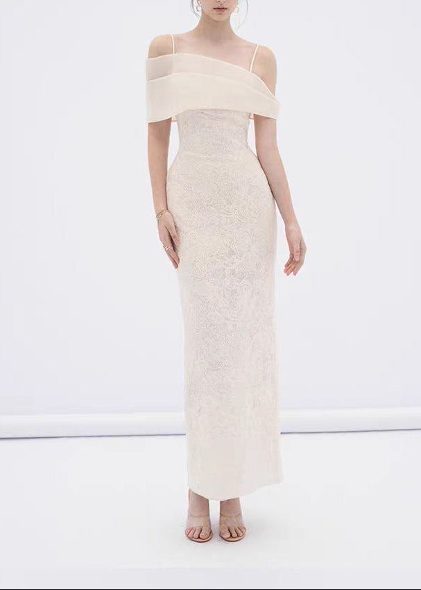 Denzil Off Shoulder Lace Maxi Dress