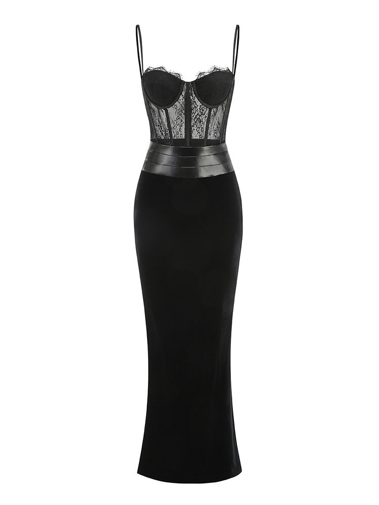 Calypso Lace Corset Maxi Dress