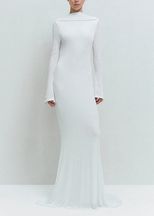 Fabricio Draped Back Maxi Dress