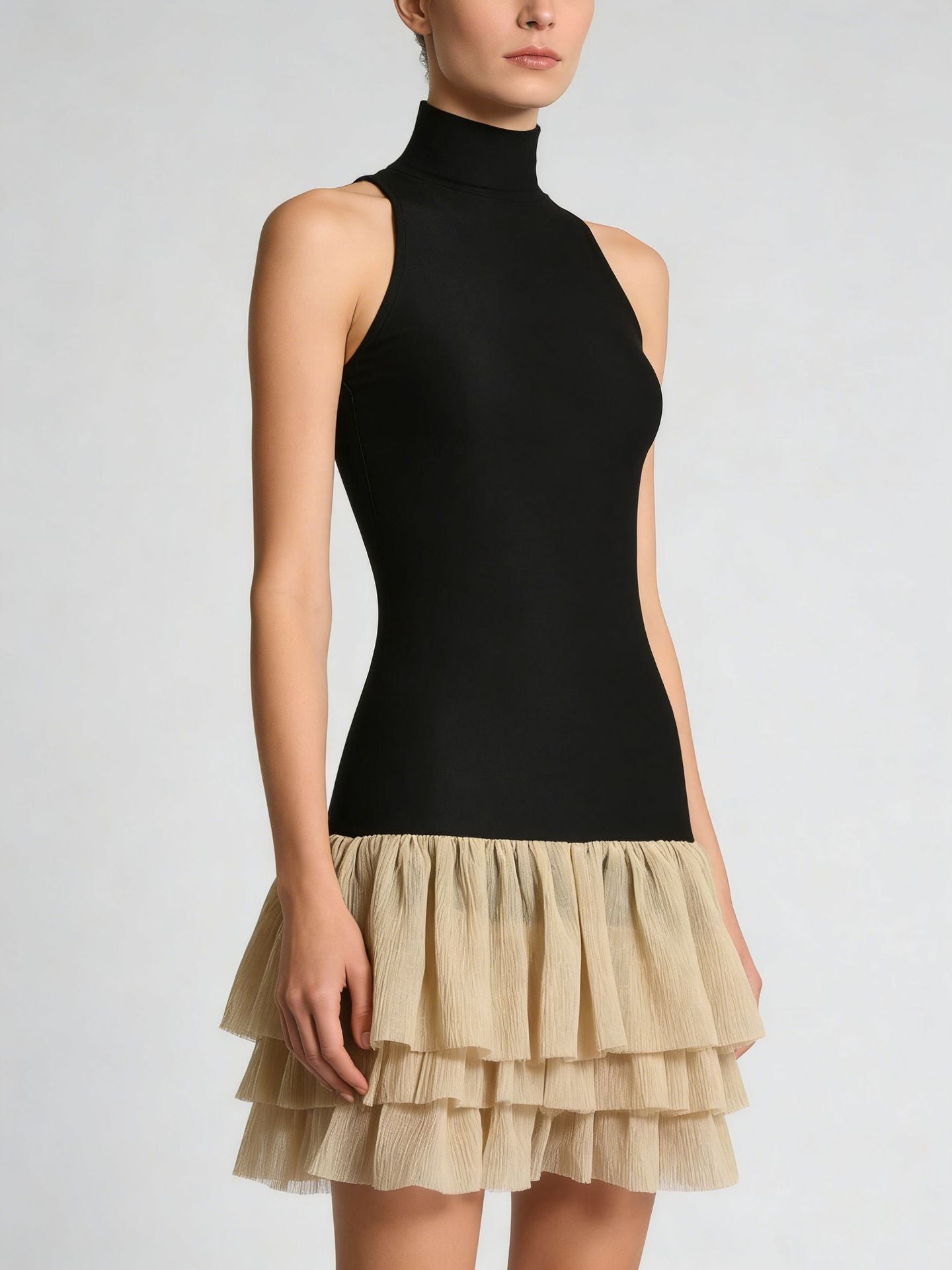 Fahimeh Tank Top Ruffle Mini Dress