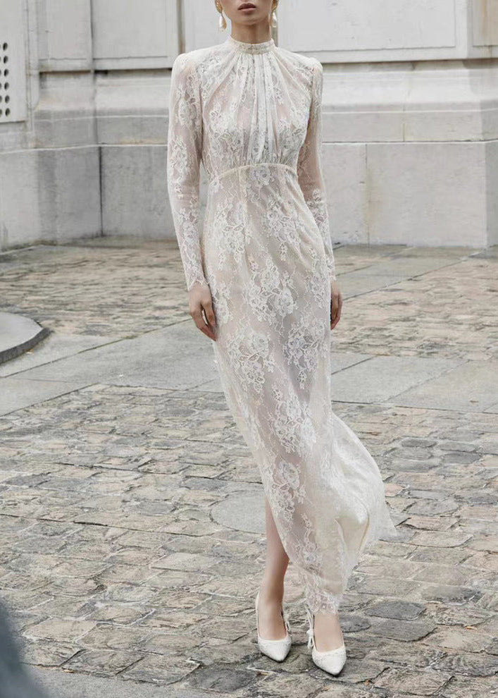 Elizaveta Long Sleeve Lace Maxi Dress
