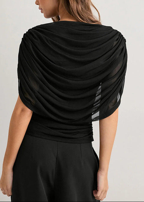 Dennis Shawl Drawstring Top