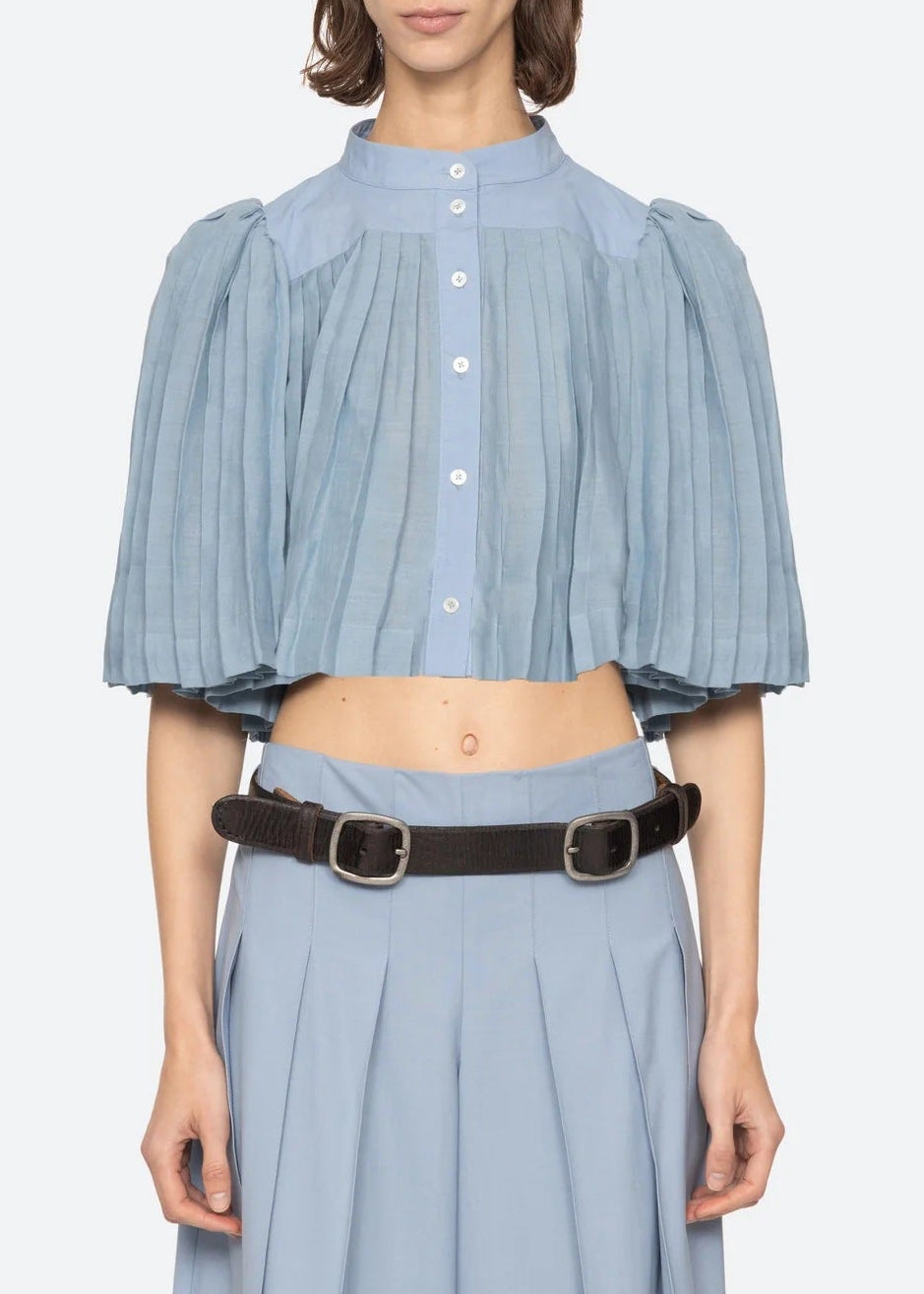 Hamutal Pleated Bubble Top