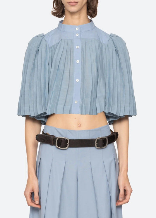 Hamutal Pleated Bubble Top